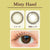 Upgraded! Naturali 1-day UV High Water Content 58% - Misty Hazel (14.2mm)