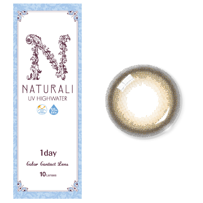 NEW! Naturali 1-day UV High Water 58% - Misty Honey Brown (14.2mm) -  NATURALI Global Official Store - Japanese color contact lenses