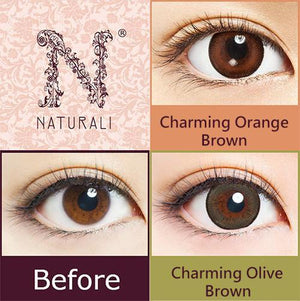 Clearance SALE! Naturali 1-day 30pcs Charming Orange Brown (14.2mm)