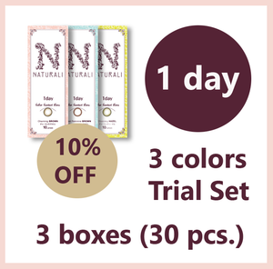 Naturali 1-day Trial Set (3 colors ×10 Pcs)