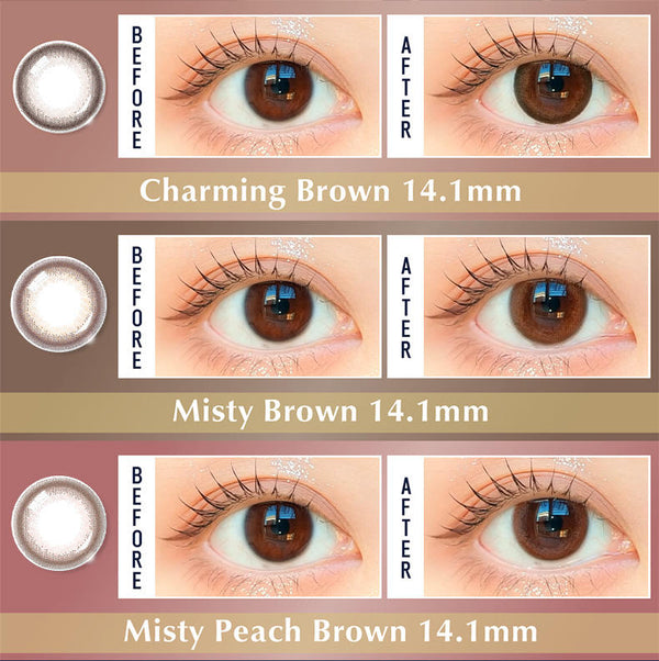 Naturali Silicone Hydrogel 1-day Charming Brown 10pc (14.1mm